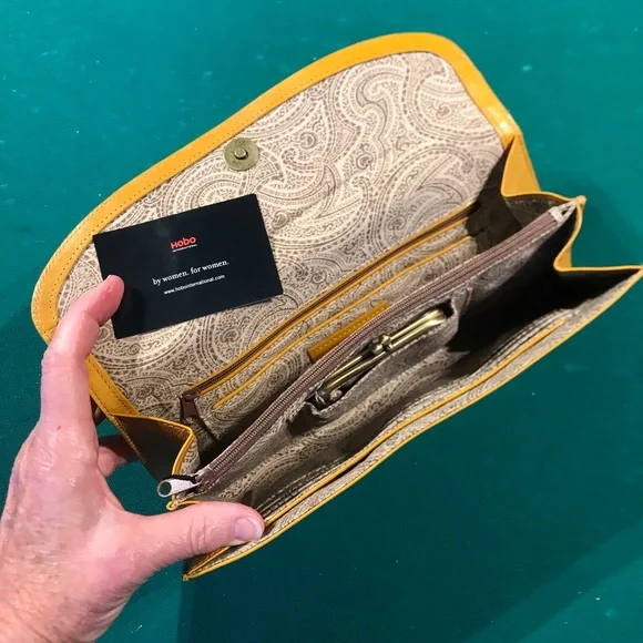 Authentic “Hobo” gold patent leather clutch purse/handbag is 100% New & unused - Picture 7 of 9